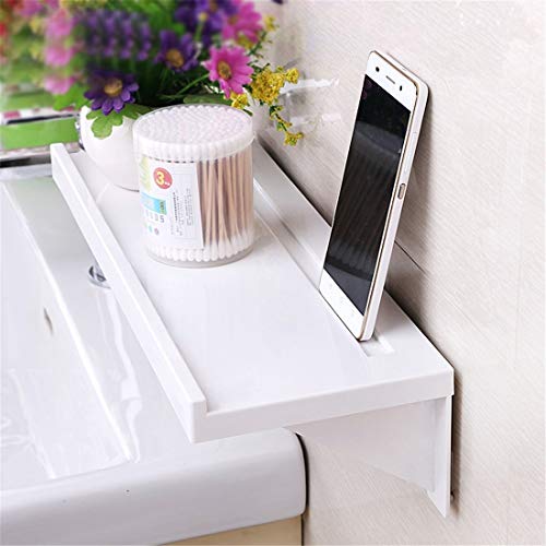 Yunbai Los estantes flotantes - Norte de Europa simple moda creatividad personalidad concisa de tipo de succión de artículos de tocador blanco Aceite y sal agente saborizante dormitorio cocina baño es