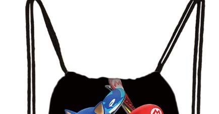 YUNDI Mochila Sonic Juego Mario Sonic Boom Erizos Dibujos Animados Niños Cordón Mochila De Compras Escuela De Viaje Bolsa De Fiesta Regalo 38 * 32cm