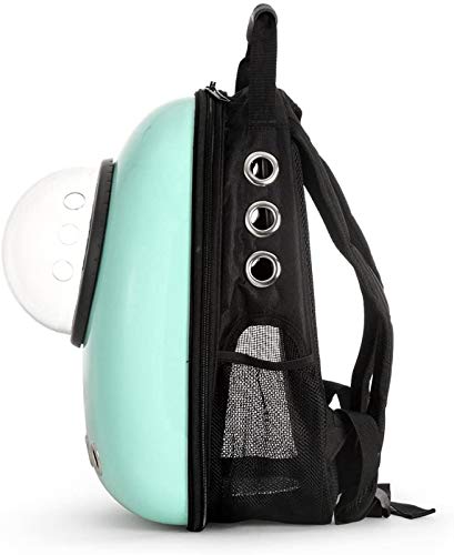 YUNDU Mochilas para Mascotas Gatos Y Perros Mochilas De Senderismo De Viaje,Cyan