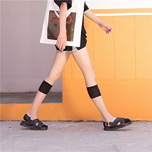 YUNGYE Las Mujeres del Verano Transparente Star Online Pierna Larga Calcetines Brillante del Inconformista del monopatín sólido de la Manera Medias Femeninas (Color : Blue, Size : 35 38EU)