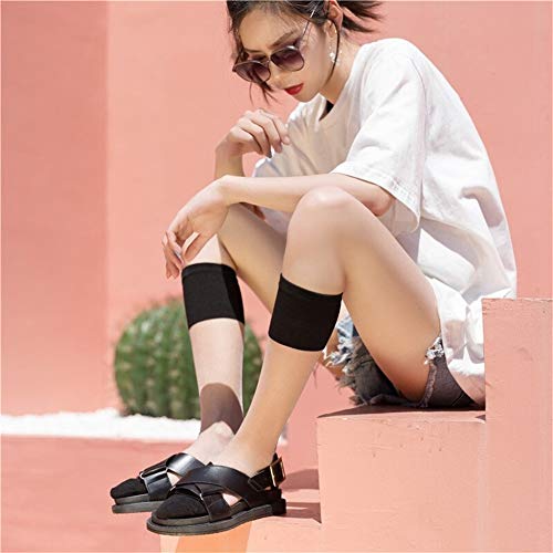 YUNGYE Las Mujeres del Verano Transparente Star Online Pierna Larga Calcetines Brillante del Inconformista del monopatín sólido de la Manera Medias Femeninas (Color : Blue, Size : 35 38EU)