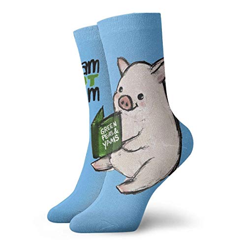 YUNJUAN ¡No Soy jamón! Piglet 30cm Calcetines Largos Atléticos Medias de Ocio de algodón