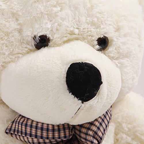 YunNasi Gigante Teddy Oso de Peluche Animal de Felpa (Blanco, 47in)