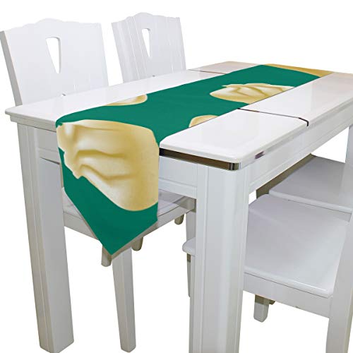 Yushg Empanadillas Delicada Cómoda Compacta Bufanda Cubierta de Tela Mesa Corredor Mantel Colchoneta Cocina Comedor Sala de Estar Casa Bodas Banquete Decoración Interior 13x90 Pulgadas