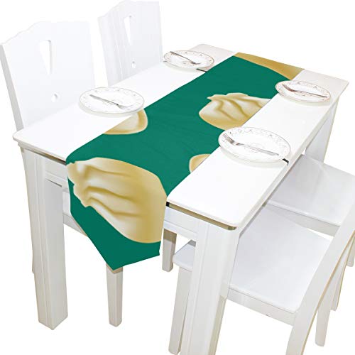 Yushg Empanadillas Delicada Cómoda Compacta Bufanda Cubierta de Tela Mesa Corredor Mantel Colchoneta Cocina Comedor Sala de Estar Casa Bodas Banquete Decoración Interior 13x90 Pulgadas