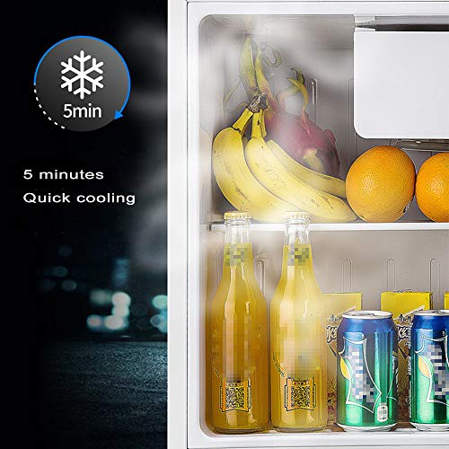 YUTGMasst Portatil Nevera Congelador/Refrigerador Electrica Nevera, Mudo Pequeño Neveras Adecuado para Hoteles Bar Habitacion Hogare Vitrina Cosmético Pequeño Refrigerador Verano