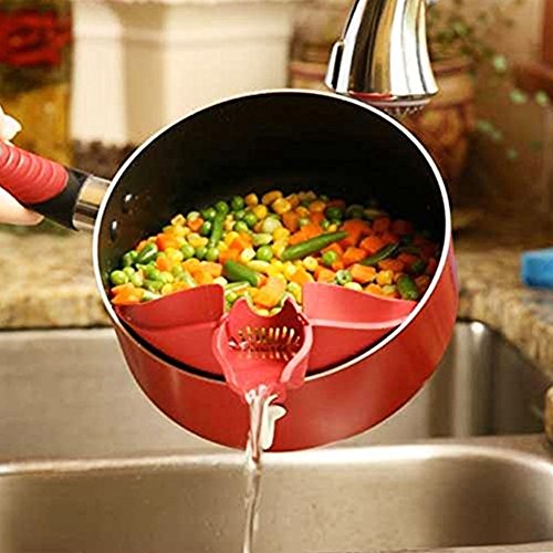 YUYDYU Gadgets de Cocina Fuga Sopa Deflector Anti-Derrame Líquido Desvío Boca Cocinero Piezas