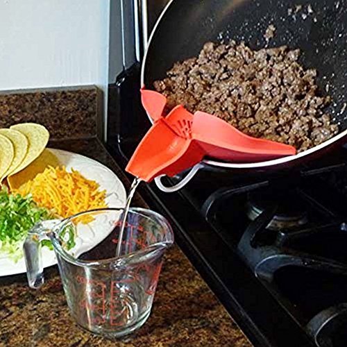YUYDYU Gadgets de Cocina Fuga Sopa Deflector Anti-Derrame Líquido Desvío Boca Cocinero Piezas