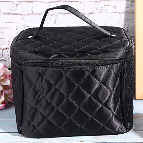 YUYTE Neceser Impermeable, Bolsa de Maquillaje de Alta Capacidad con Espejo, Organizador portátil Multifuncional para Pincel de Maquillaje cosmético, Herramienta para uñas