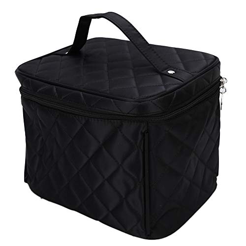 YUYTE Neceser Impermeable, Bolsa de Maquillaje de Alta Capacidad con Espejo, Organizador portátil Multifuncional para Pincel de Maquillaje cosmético, Herramienta para uñas
