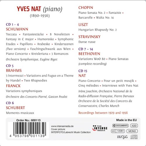Yves Nat - The French Piano Legend plays: Complete Beethoven's Piano Sonatas