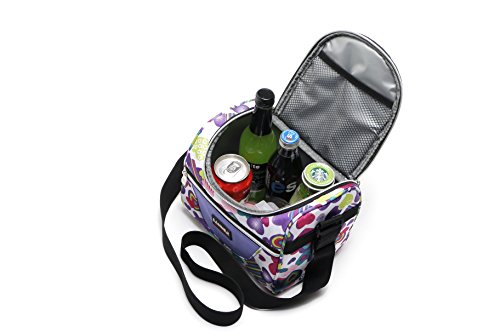 Yvon nelee Oficina Almuerzo Bolsa para el almuerzo térmica – Bolsa isotérmica – Bolsa aislante para alimentos transporte aislado 5 litros pequeño morado