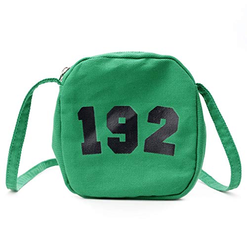 YWLINK Bolsa Para NiñOs 2019 Primavera Y Verano Nueva Bandolera Simple Mini Bolsa Cuadrada Marea NiñOs Y NiñAs Bebé Messenger Bag Fiesta De CumpleañOs Regalo Moda Banquete Fotografia Bolsa Verde