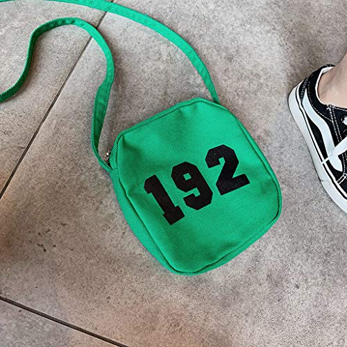 YWLINK Bolsa Para NiñOs 2019 Primavera Y Verano Nueva Bandolera Simple Mini Bolsa Cuadrada Marea NiñOs Y NiñAs Bebé Messenger Bag Fiesta De CumpleañOs Regalo Moda Banquete Fotografia Bolsa Verde