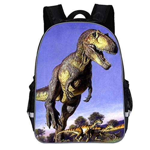 YWLINK NiñOs Y NiñAs Moda Linda Caricatura De Dinosaurio Estampado Mochila Bolsos Imprimir Bandolera Escolar Mochila De Estudiante Regalo De CumpleañOs Fiesta Carnaval(Púrpura,S)