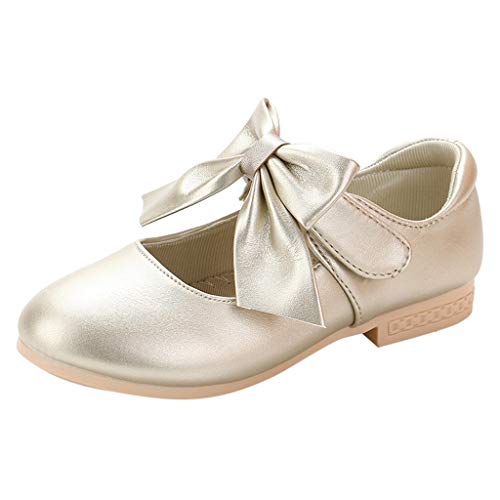 YWLINK Zapatos NiñAs,Arquean Los PequeñOs Zapatos De Princesa Sandalias Fiesta En La Playa Zapatos De Baile Antideslizante Zapatillas CóModo Ocio Lindo Regalo De CumpleañOs(Dorado,32EU)