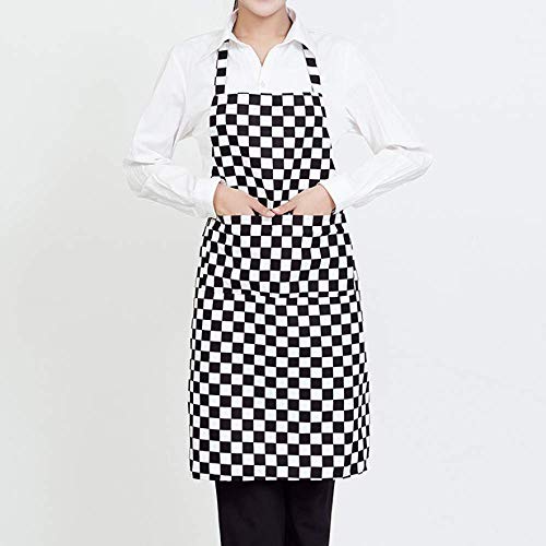 YXDZ Camarero del Hotel Medio Delantal Corto Restaurante Occidental Bar Cafetería Hombres Y Mujeres Sin Mangas Medio Delantal Versión Europea Babero B 68 * 79Cm