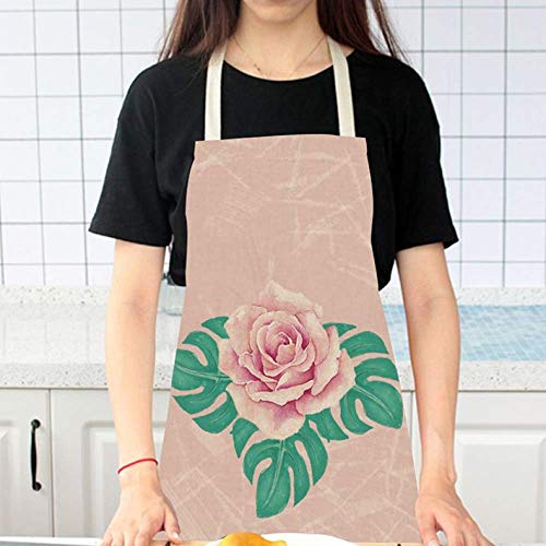YXDZ Delantal Impermeable Y A Prueba De Aceite Hogar Hombres Y Mujeres Cocina Cocina Cafetería Hornear Panadería Chef Ropa De Trabajo Delantal De Planta 7