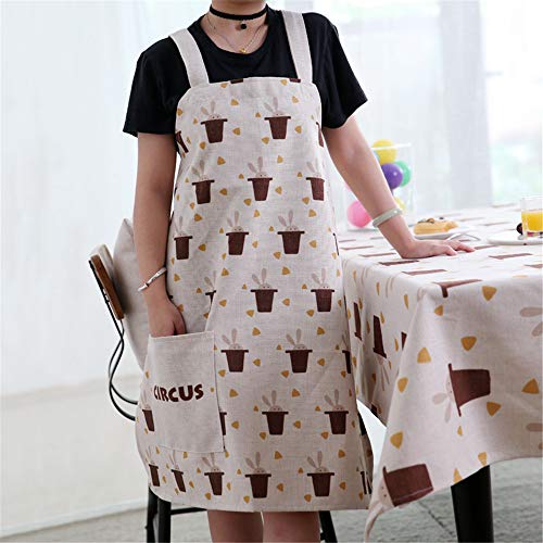 YXDZ Delantal Sin Mangas Tejido para El Hogar, Hombres Y Mujeres Adultos, Tienda De Café Cafetería Restaurante Cocina para Hornear Batas De Cocina D Modelos para Niños De 45 * 46 Cm