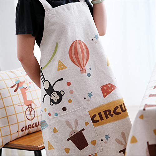 YXDZ Delantal Sin Mangas Tejido para El Hogar, Hombres Y Mujeres Adultos, Tienda De Café Cafetería Restaurante Cocina para Hornear Batas De Cocina D Modelos para Niños De 45 * 46 Cm