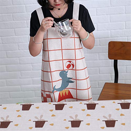 YXDZ Delantal Sin Mangas Tejido para El Hogar, Hombres Y Mujeres Adultos, Tienda De Café Cafetería Restaurante Cocina para Hornear Batas De Cocina D Modelos para Niños De 45 * 46 Cm