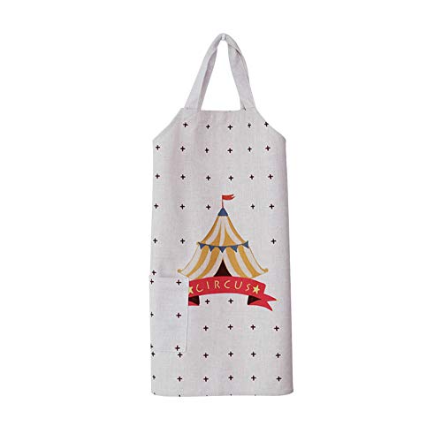 YXDZ Delantal Sin Mangas Tejido para El Hogar, Hombres Y Mujeres Adultos, Tienda De Café Cafetería Restaurante Cocina para Hornear Batas De Cocina D Modelos para Niños De 45 * 46 Cm