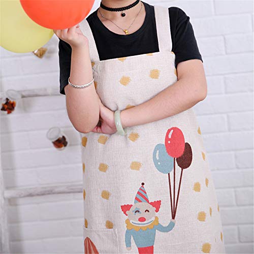 YXDZ Delantal Sin Mangas Tejido para El Hogar, Hombres Y Mujeres Adultos, Tienda De Café Cafetería Restaurante Cocina para Hornear Batas De Cocina D Modelos para Niños De 45 * 46 Cm