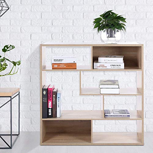 YXZQ Estante, Estante para Cubos, Unidad de Almacenamiento de Cubos modulares de 7 Cubos Estante de Almacenamiento Abierto Armario de pie Independiente Exhibidor de Libros Unidad de almacena