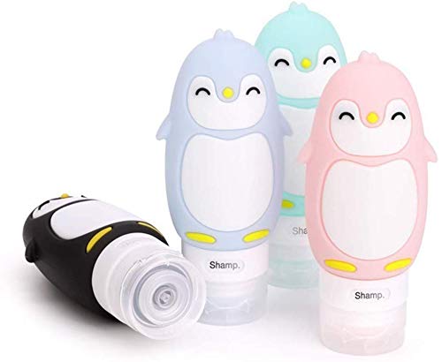 YXZQ Juego de contenedores de Equipaje exprimible de Silicona, contenedor de Viaje a Prueba de Fugas, Juego de Botellas de Viaje con Material de Grado alimenticio, fácil de Transportar, pued