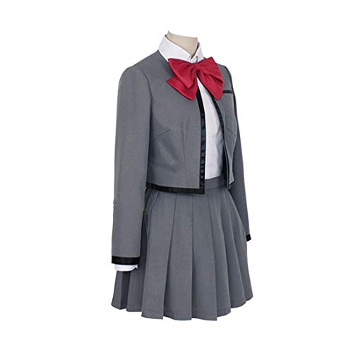 YYFS Uniforme de Anime Cosplay Estudiante de Halloween Gris Tapa y una Falda versión Masculina,Men's Size -XXL