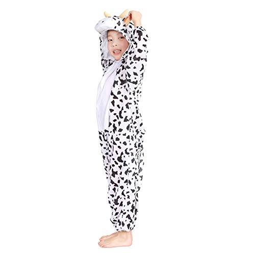 YYH Disfraz de Animal Infantil de Halloween, Regalo de cumpleaños, Material de Felpa Corto (Color : Cows, Size : S)