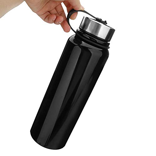 YYW - Botella térmica de acero inoxidable de 1,5 litros, aislada al vacío, termo de acero inoxidable, antigoteo, botella de agua, botella deportiva, botella aislante de doble pared para el deporte