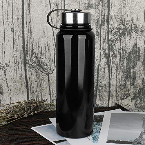 YYW - Botella térmica de acero inoxidable de 1,5 litros, aislada al vacío, termo de acero inoxidable, antigoteo, botella de agua, botella deportiva, botella aislante de doble pared para el deporte