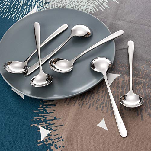 YYZP 8 Piezas de cucharas de café, cucharas de café Espresso de Acero Inoxidable, cucharas pequeñas para Postre, té, Aperitivo, Cuchara de Postre, 4.5 Pulgadas