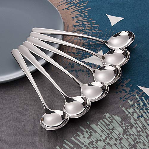 YYZP 8 Piezas de cucharas de café, cucharas de café Espresso de Acero Inoxidable, cucharas pequeñas para Postre, té, Aperitivo, Cuchara de Postre, 4.5 Pulgadas