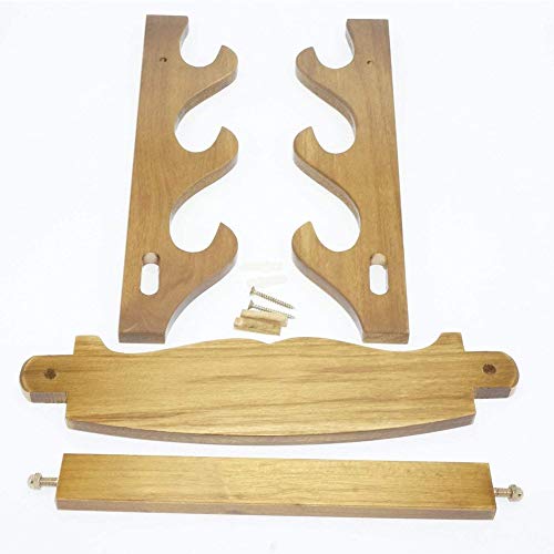Z-fiber Porta Espada de Madera Maciza Horizontal para Katana Stand Samurai,3 Tier