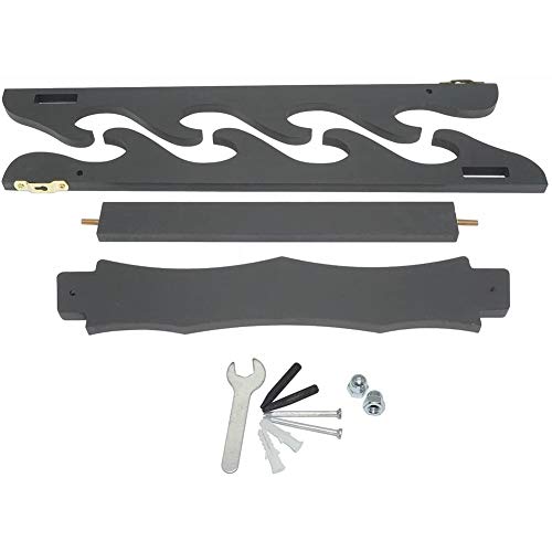Z-fiber Soporte de Espada de Madera Soporte Horizontal Katana Soporte de Pared Samurai Display Rack,4 Tier