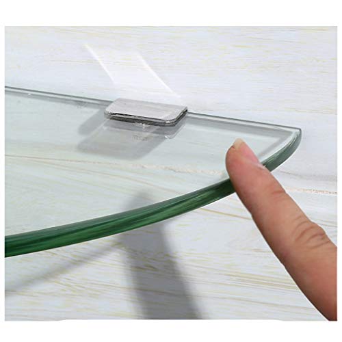 Z-SHYP 2 X Estantes De Esquina De Vidrio, Estantes De Baño, Estantes De Cocina, Accesorios De Lavamanos De Pared De Almacenamiento (Size : 20CM)