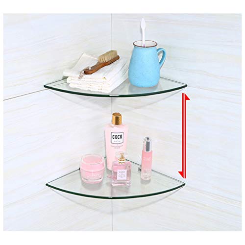 Z-SHYP 2 X Estantes De Esquina De Vidrio, Estantes De Baño, Estantes De Cocina, Accesorios De Lavamanos De Pared De Almacenamiento (Size : 20CM)