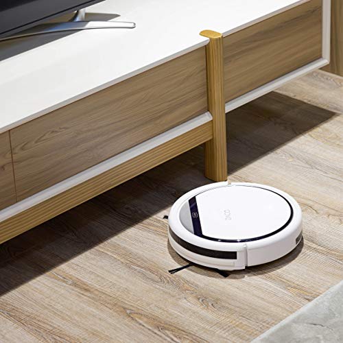 ZACO V3sPro - Robot Aspirador con 4 Modos de Limpieza, fácil manejo y programación con el Mando a Distancia, Especial para Pisos Duros y la Limpieza de pelos de Mascotas, Color Blanco Nieve
