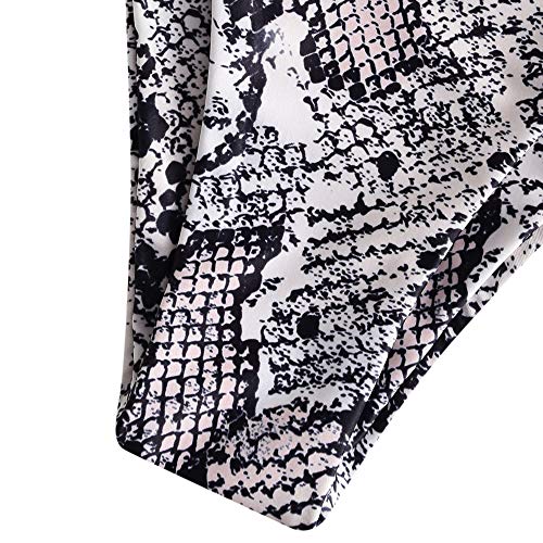 ZAFUL - Bikini para mujer, con tirantes en V, con diseño de leopardo Multi-d M