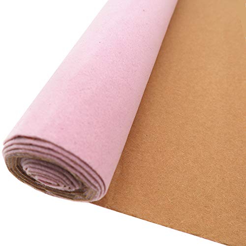 ZAIONE 20 unidades de papel de contacto de terciopelo autoadhesivo 21 cm x 30 cm / 8 x 12 pulgadas/hoja A4 para joyería cajón tela no tejida calcomanía decoración de fondo rosa