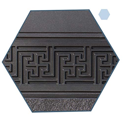 ZAJ Bote de Basura de Basura imitación de mármol Puede fundición de Aluminio Papelera de Reciclaje Clasificación Organizador del envase Exterior for Hotel Patios de Cocina Brown (Color : Brown)