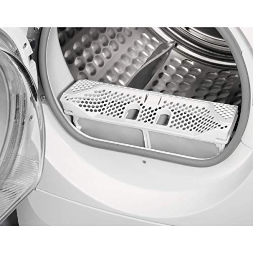 Zanussi ZDH8333W1 Secadora con Bomba de Calor de Libre Instalación, 8 Kg, Programa Antiarrugas, Tambor XXL, Puerta XXL, Filtro EcoFlow, Display LCD, Inicio Diferido, Función Autorreverse, Blanco, A+