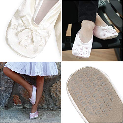 Zapatillas de niña isotoner Satin Pearl Ballerina