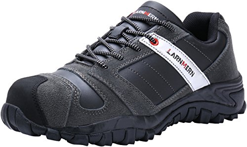 Zapatillas de Seguridad Hombre, LM-18 Zapatos de Seguridad Antideslizantes con Punta de Acero Antipinchazos Calzados de Trabajo