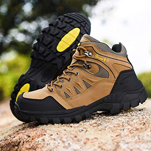 Zapatillas Trekking Correas De Otoño Invierno para Hombres Botas Altas De Exterior Botas De Senderismo Impermeables