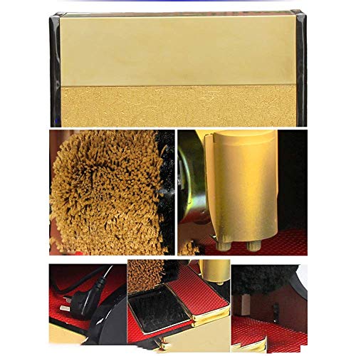 Zapato de Pulido eléctrica de la máquina, automática de betún, de Doble Motor, Vertical Hotel Oficina, 220V-105W portátil (Color: Oro) xuwuhz (Color : Gray)