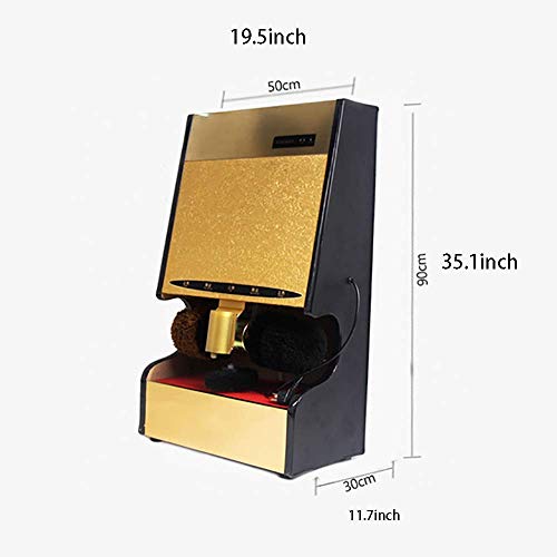 Zapato de Pulido eléctrica de la máquina, automática de betún, de Doble Motor, Vertical Hotel Oficina, 220V-105W portátil (Color: Oro) xuwuhz (Color : Gray)