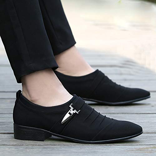 Zapatos de Cuero Casual de Hombres ZARLLE Zapatos Planos Zapatos Vestir Hombre Oxford Cuero Derby Casual Ante Punta Boda Verano Negocios Formales Moda Casuales Calzado Azul Negro Gris 38-47